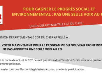 Pour gagner le progrès social et environnemental : pas une seule voix au RN